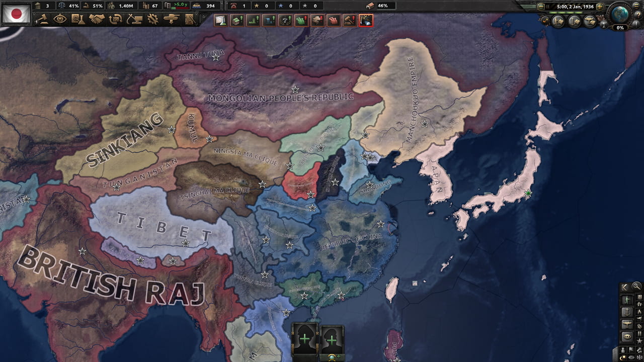 HoI4のアジアに着目した大型改変Mod「Eight Years’ War of Resistance」