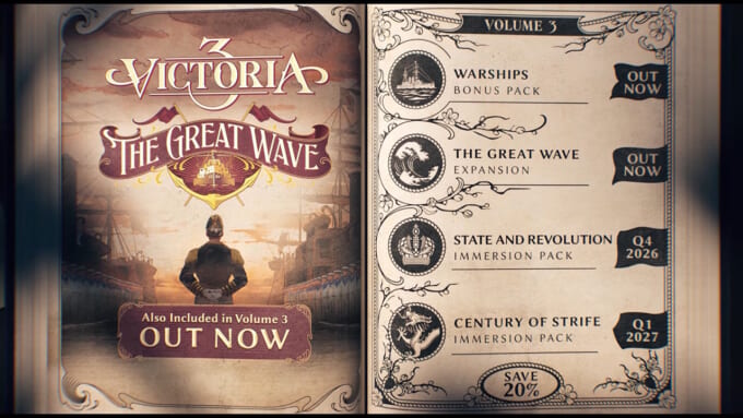 「Victoria 3」新DLC「The Great Wave」発売! – Simulationian.com